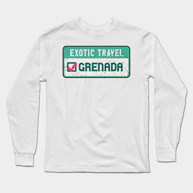 Grenada travel list Long Sleeve T-Shirt by SerenityByAlex